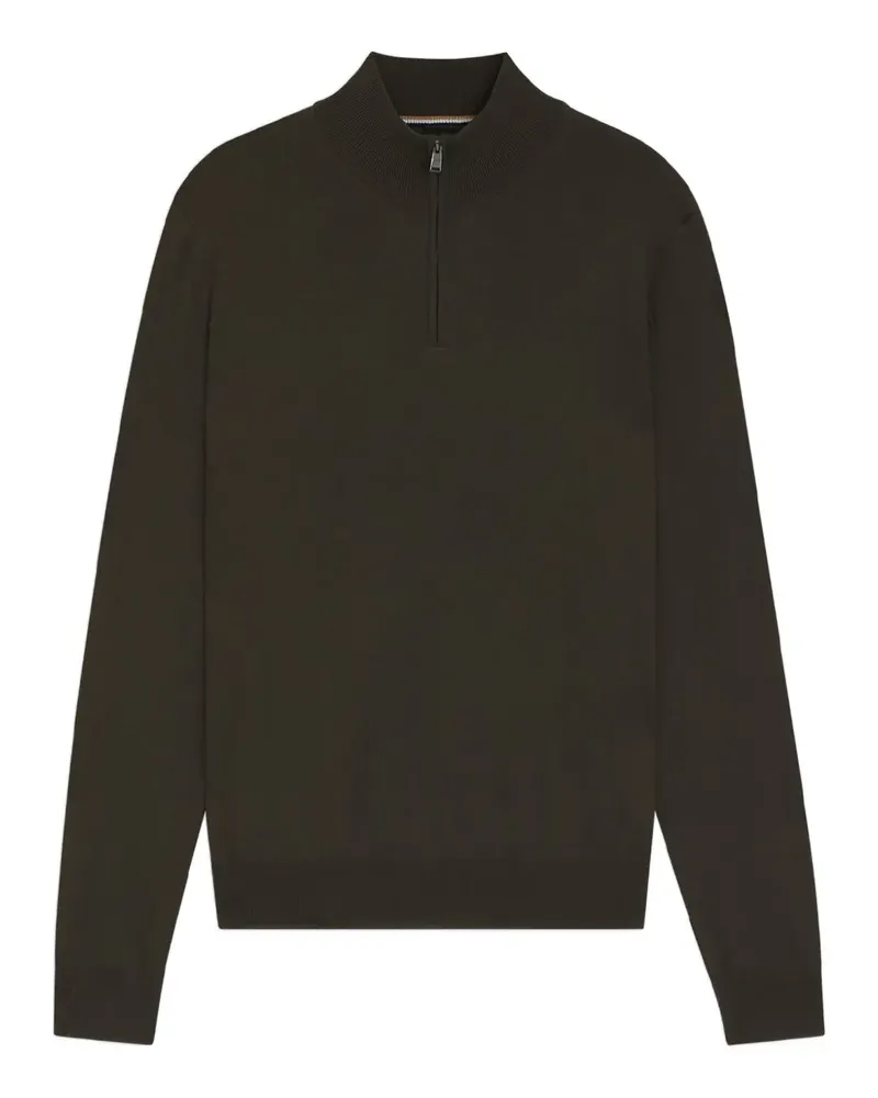 HUGO BOSS Ebenji Pullover mit Reißverschluss - Braun Braun
