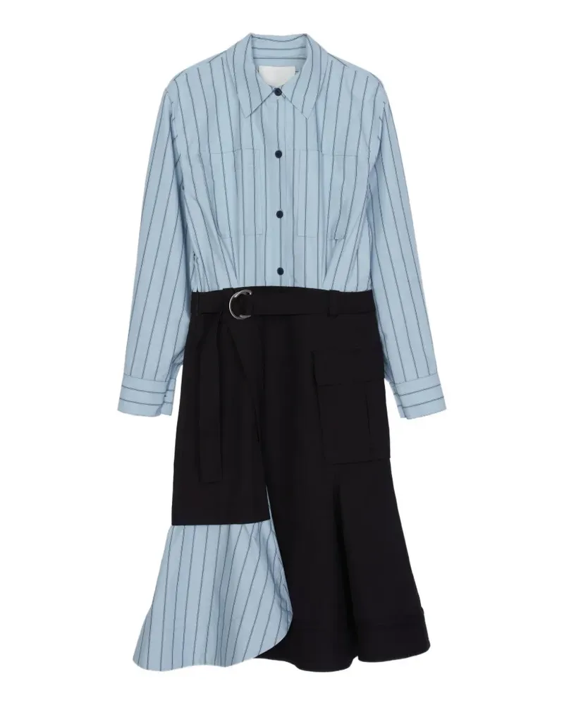 3.1 phillip lim Gestreiftes Kleid mit Gürtel - Blau Blau