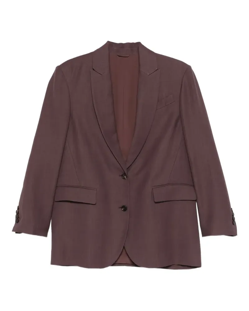 Brunello Cucinelli flap-pocket button blazer - Violett Violett