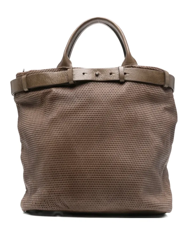 Reptile's House Bee textured tote bag - Braun Braun