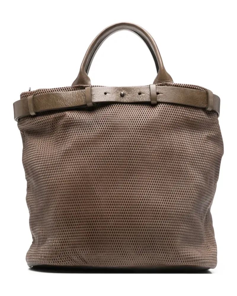 Reptile's House Bee textured tote bag - Braun Braun