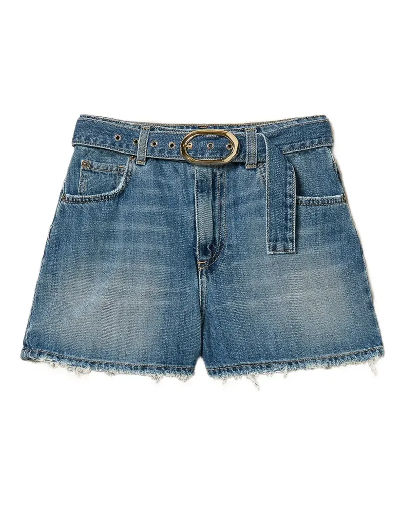Twin-Set Shorts mit Gürtelverschluss - Blau Blau