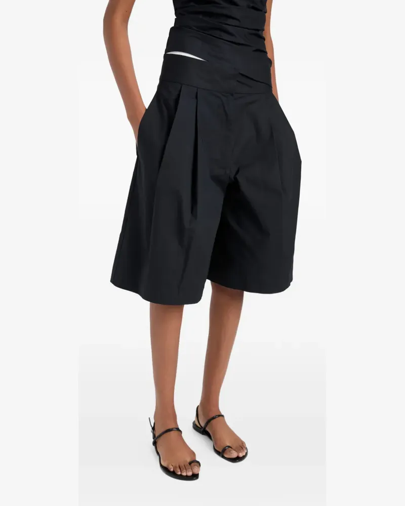 Proenza Schouler Clio pleated shorts - Schwarz Schwarz