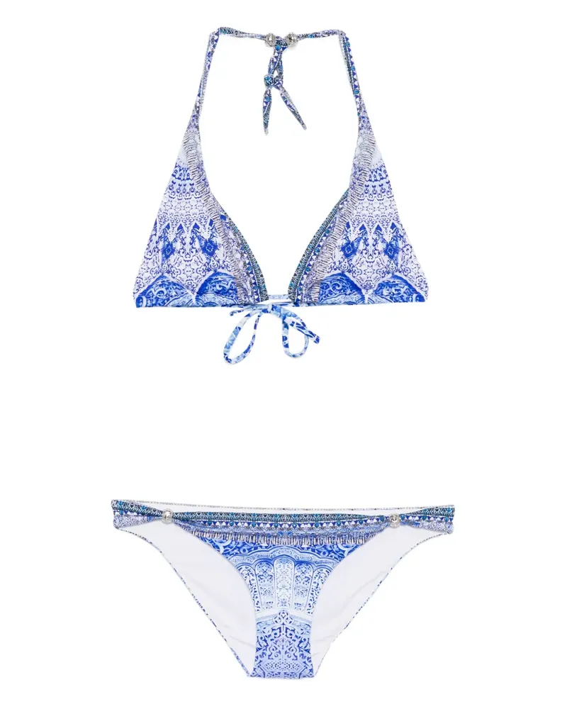 Camilla Ball Trim Tri bikini - Blau Blau