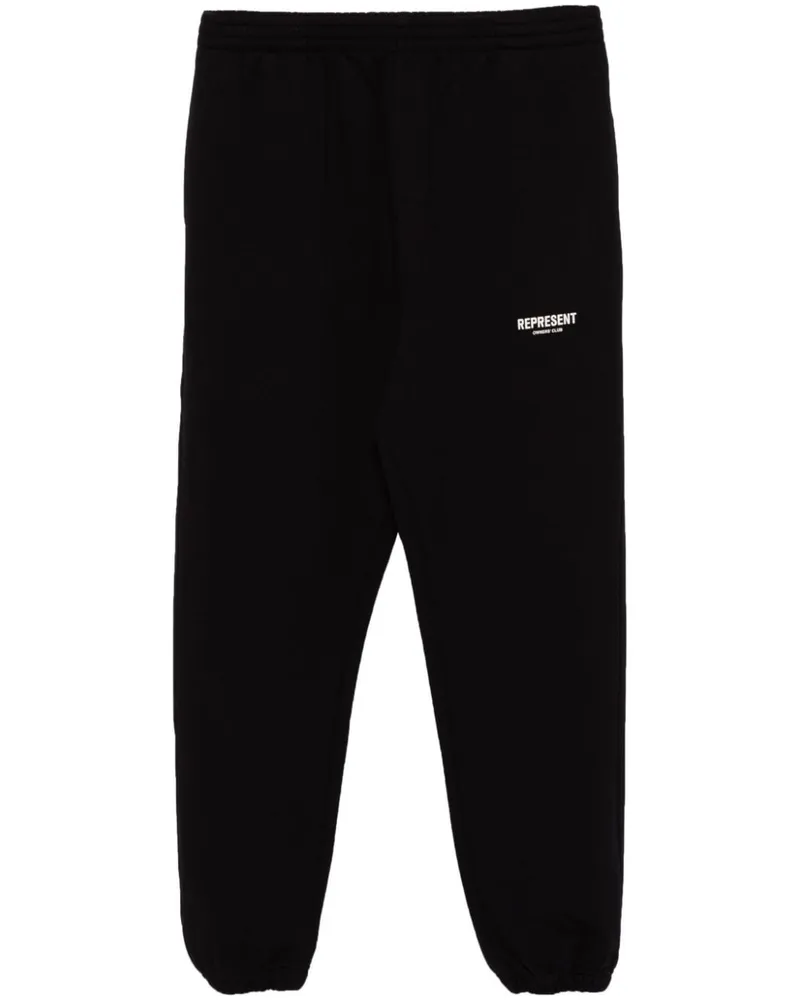 REPRESENT Jogginghose mit Logo-Print Schwarz