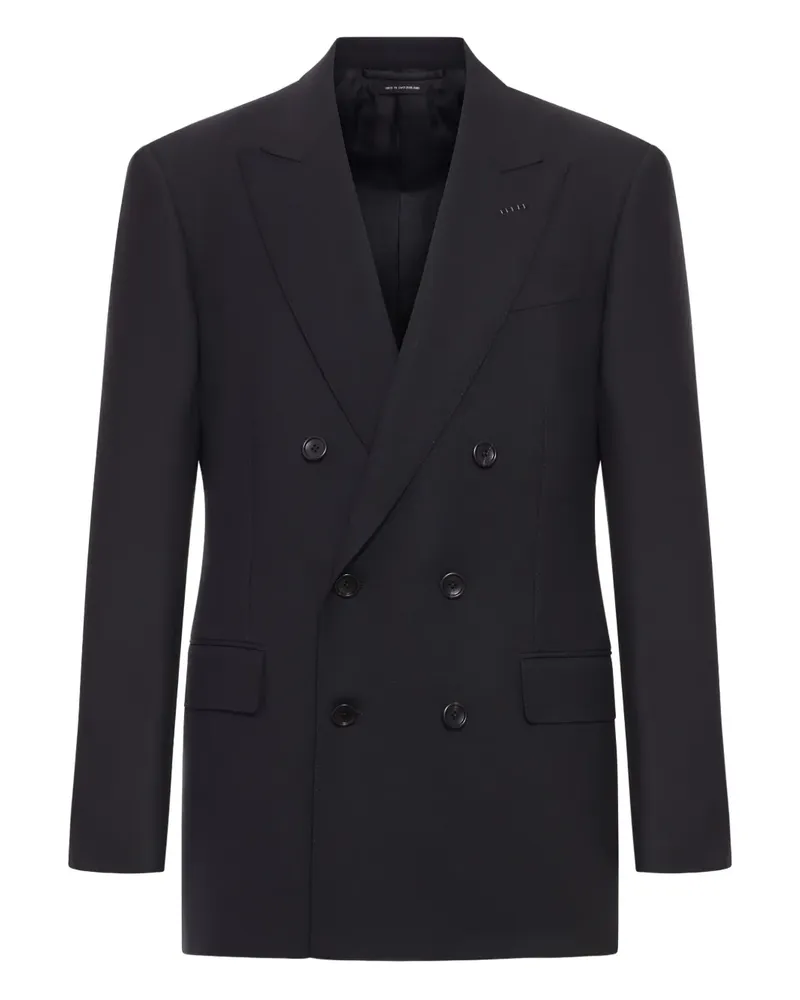 Tom Ford Doppelreihiges Sakko - Schwarz Schwarz