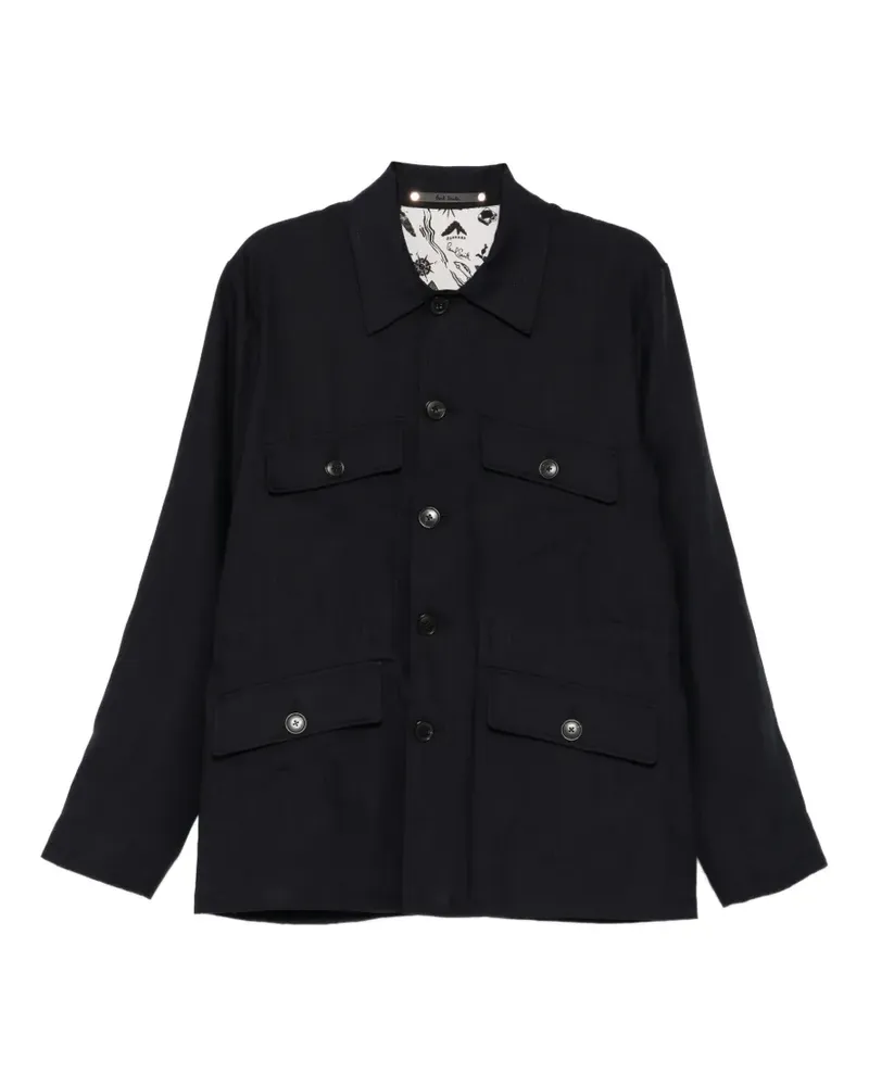 Paul Smith button patch pocket jacket - Schwarz Schwarz
