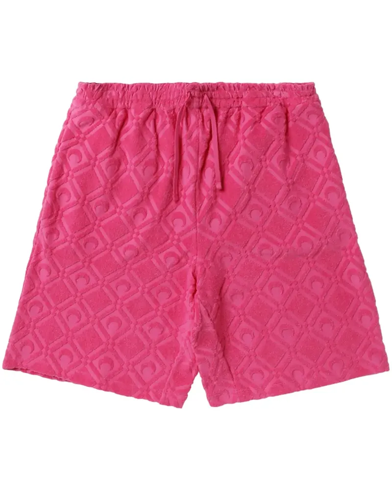 Marine Serre Joggingshorts mit Sichelmond-Print - Rosa Rosa