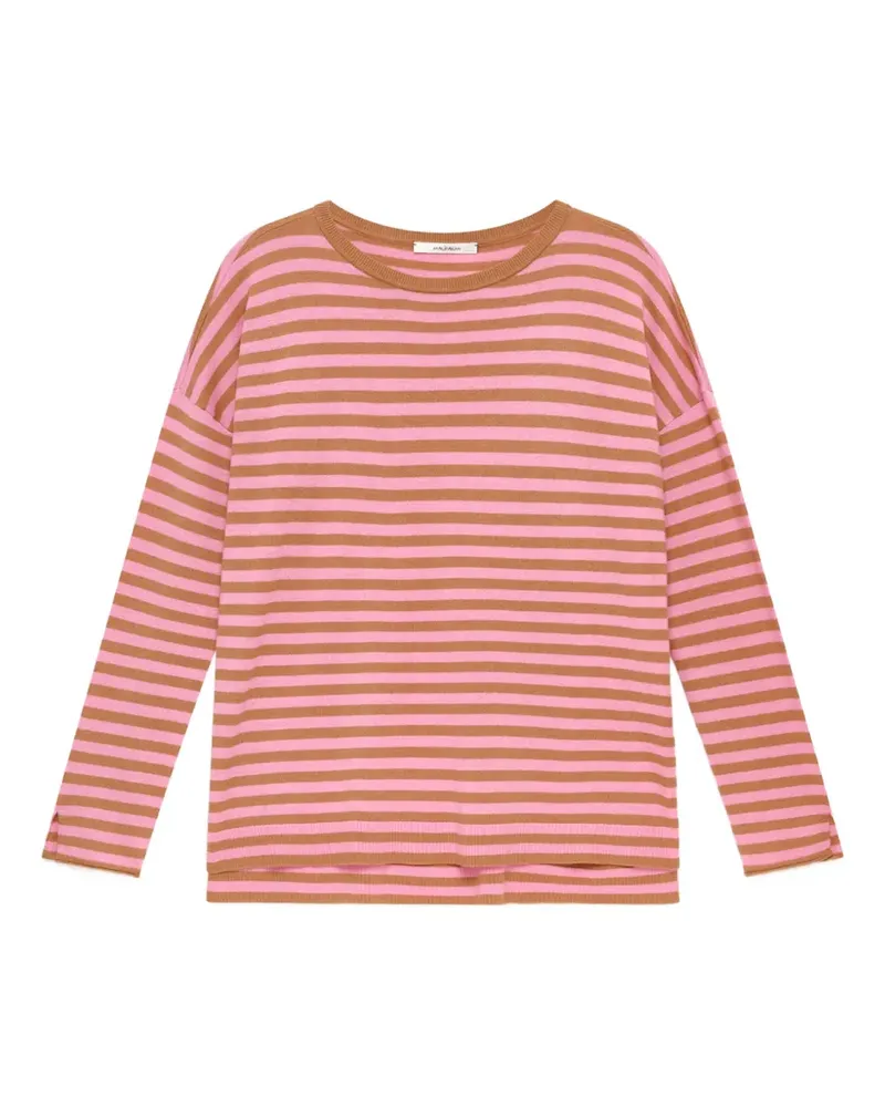 Maliparmi Feinstrick-Pullover mit Streifen - Braun Braun