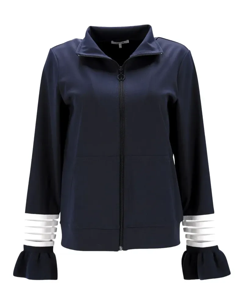 Ganni Presbourg Glockenjacke mit Reißverschluss - Blau Blau