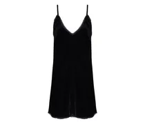 Minikleid aus Samt - Schwarz