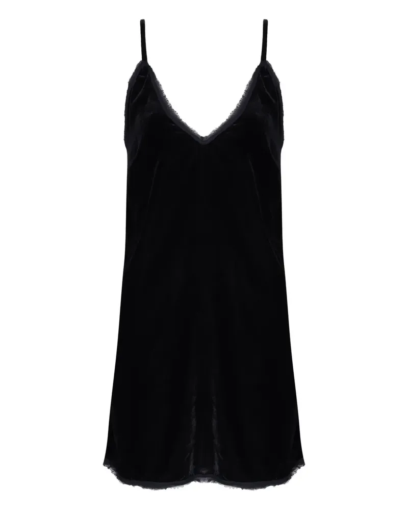 Osklen Minikleid aus Samt - Schwarz Schwarz