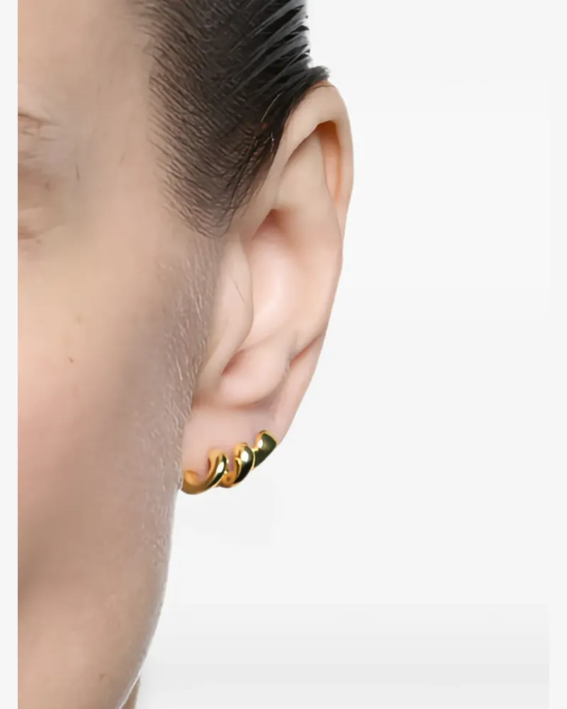 Maria Black Coil Ohrstecker - Gold Gold