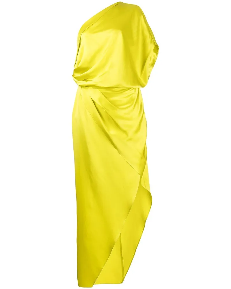 mason by michelle mason Drapiertes Seidenkleid - Gelb Gelb