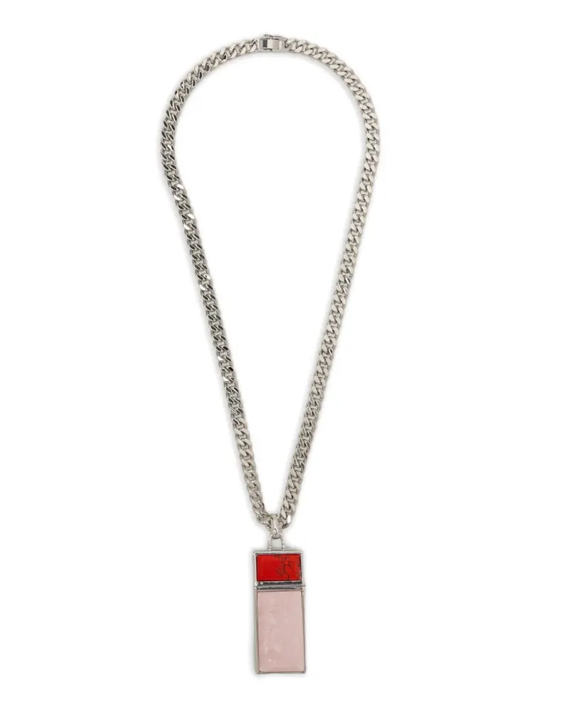 Toga Halskette mit Logo-Anhänger - Silber Silber
