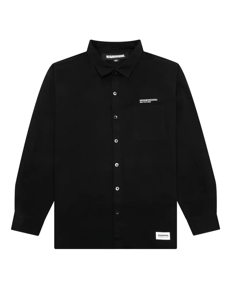 Neighborhood Hemd mit Taschendetail - Schwarz Schwarz