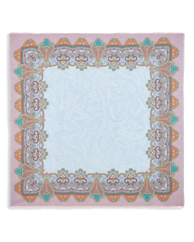 Etro Schal mit Paisleymuster - Blau Blau