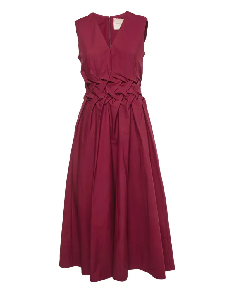 Roksanda Ilincic Eifal gathered midi dress - Rot Rot