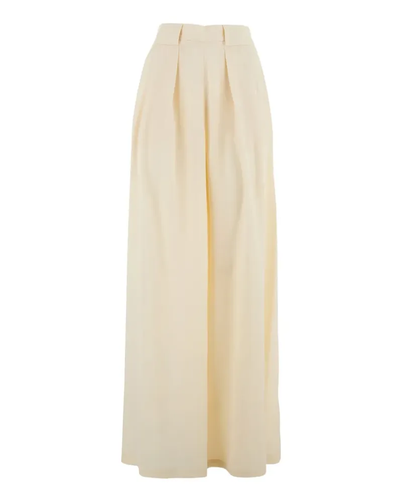 Momoni pleated palazzo pants - Weiß Weiß
