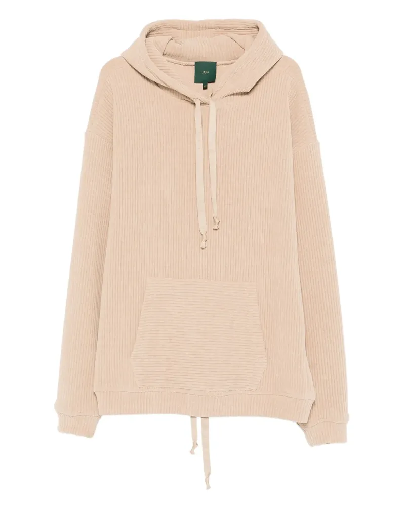 Jejia Gerippter Hoodie - Nude Nude