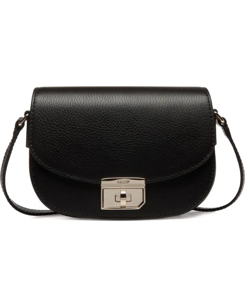 Bally Mini-Tasche mit geprägtem Verschluss - Schwarz Schwarz