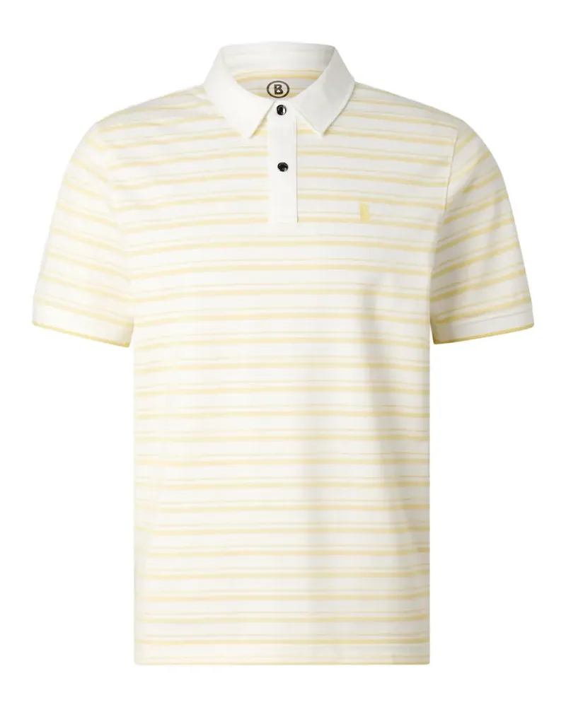 Bogner Gestreiftes Timo Poloshirt - Weiß Weiß