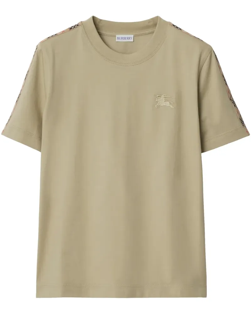 Burberry T-Shirt mit Logo-Stickerei - Nude Nude