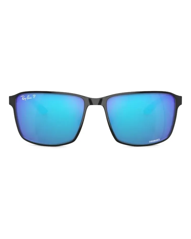 Ray Ban Eckige RB3721 Sonnenbrille - Schwarz Schwarz