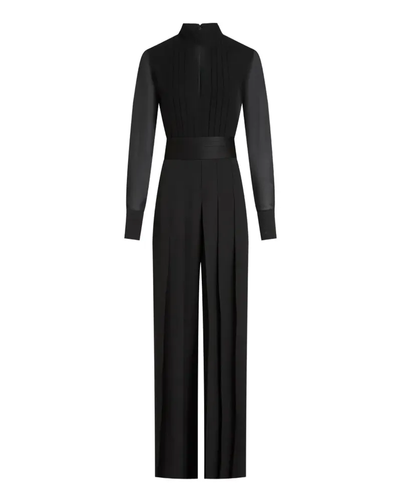 Karl Lagerfeld Jumpsuit mit Falten - Schwarz Schwarz