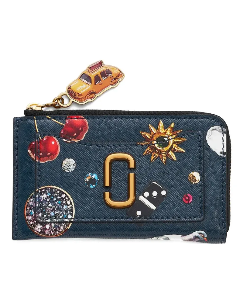 Marc Jacobs The Trinket Portemonnaie mit Print - Blau Blau