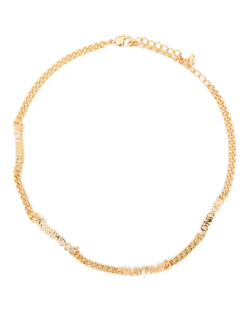 Vivienne Westwood Milicent lettering necklace - Gold Gold