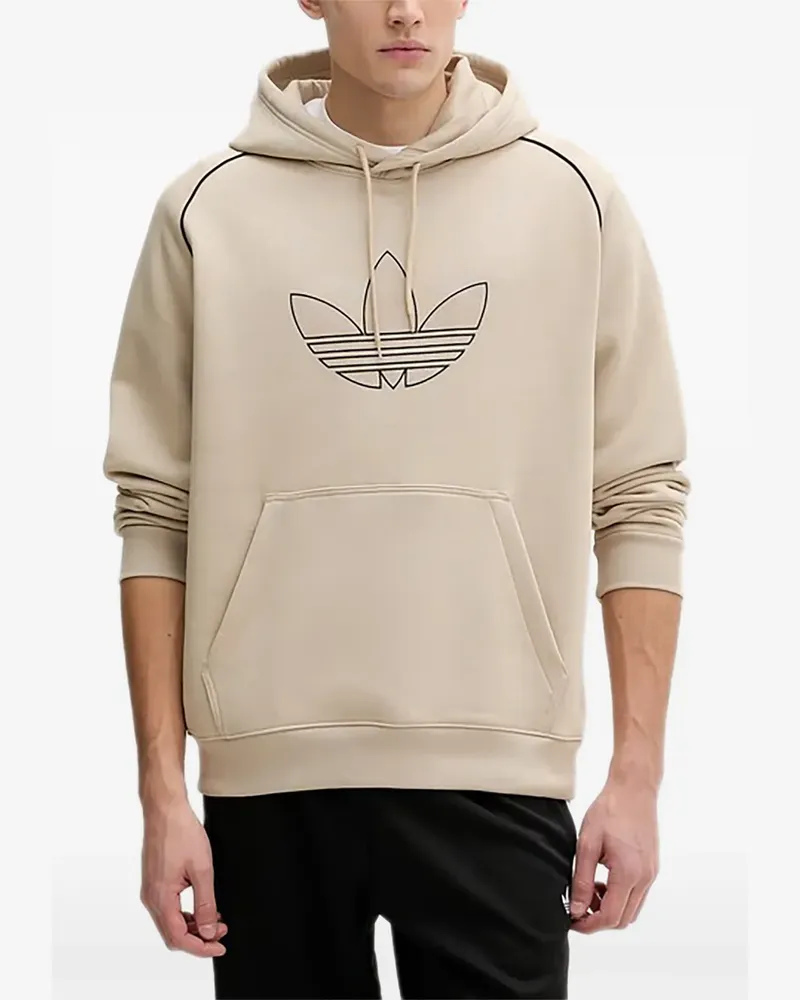 adidas logo hoodie - Nude Nude