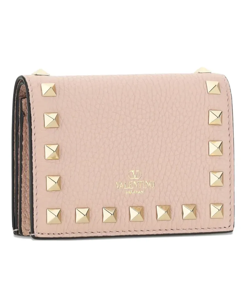 Valentino Garavani small Rockstud leather wallet - Rosa Rosa