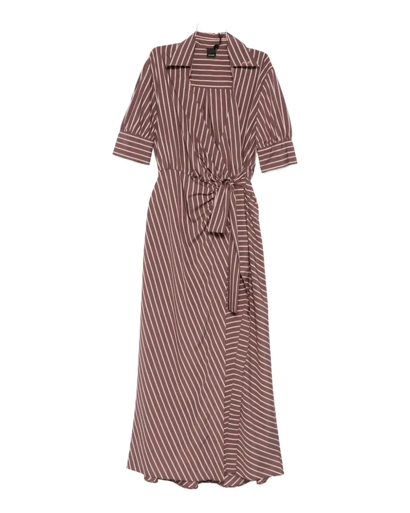 Pinko striped maxi shirt dress - Braun Braun