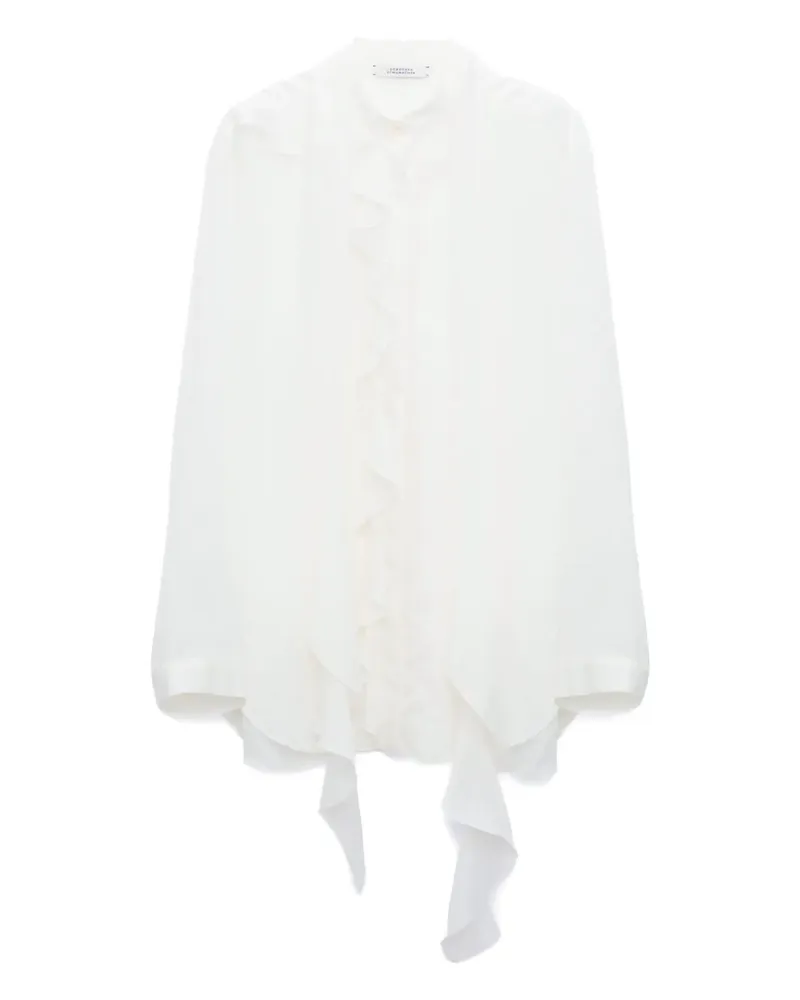 Dorothee Schumacher ruffled striped blouse - Weiß Weiß