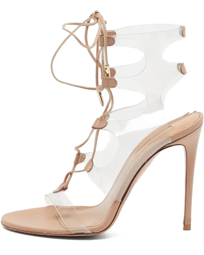 Aquazzura Pre-owned MIlos Riemensandalen 100mm - Nude Nude