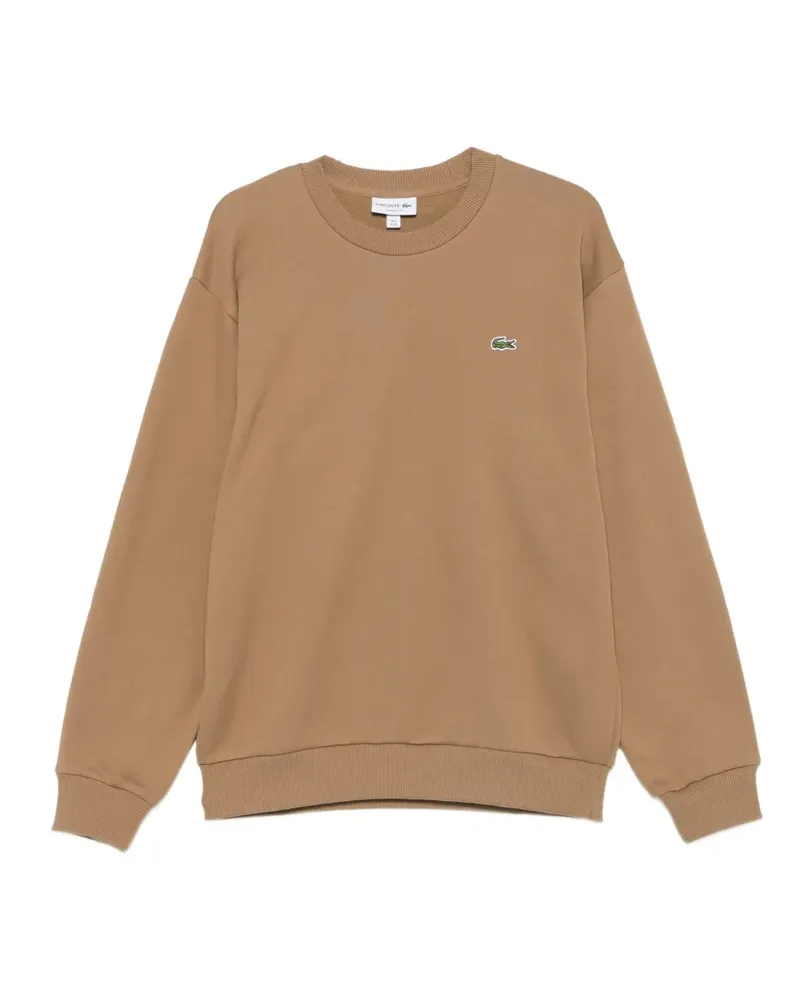 Lacoste logo-patch sweatshirt - Nude Nude