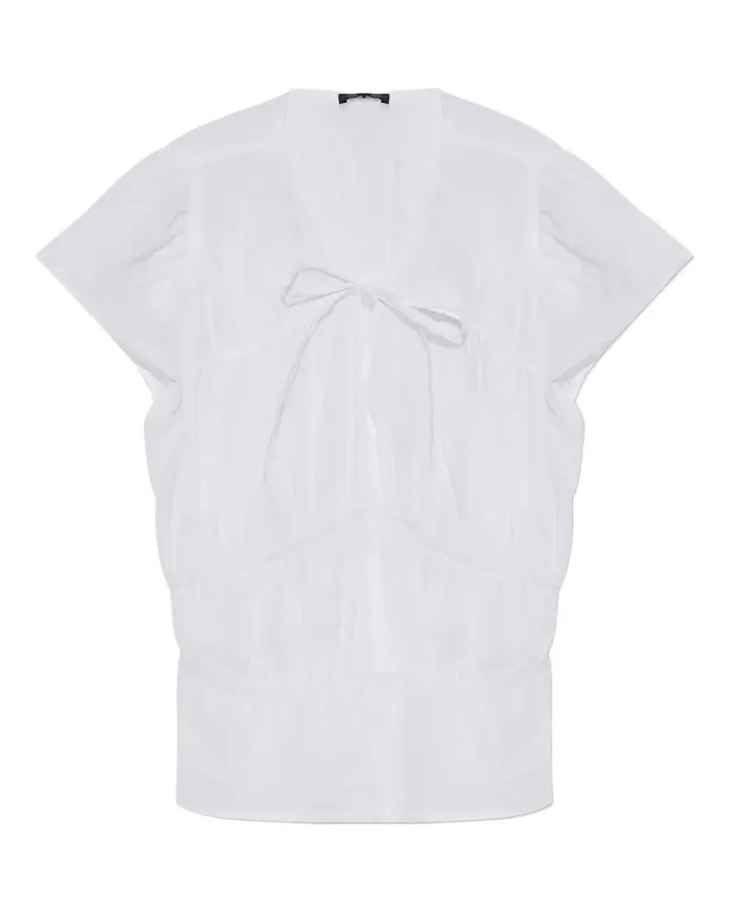 Rag & Bone Rüschentop mit Schößchen - Weiß Weiß