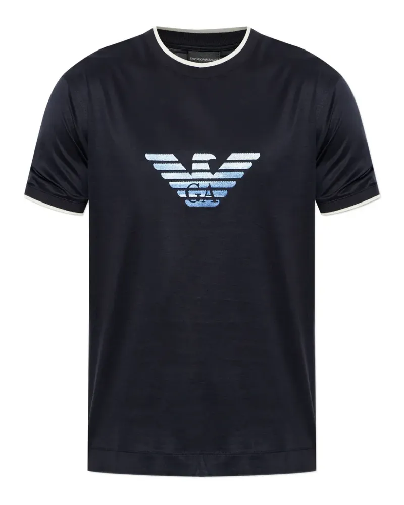 Emporio Armani T-Shirt mit rundem Ausschnitt - Blau Blau