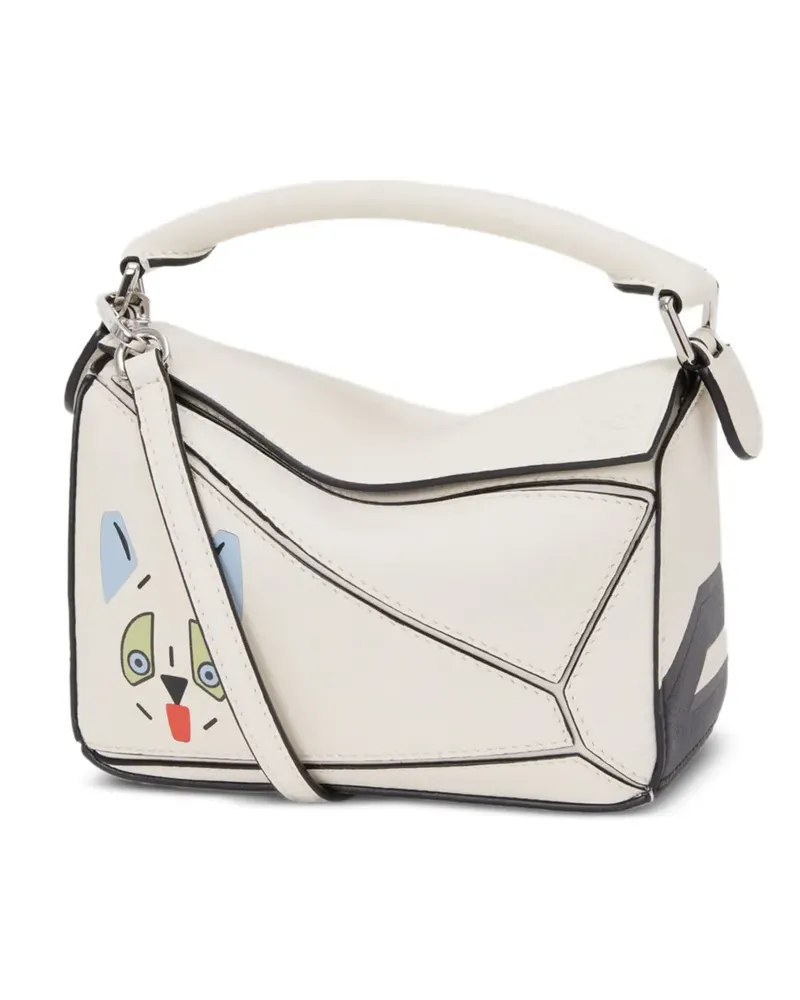 Loewe Mini Futurist Cat Puzzle Tote Bag - Nude Nude
