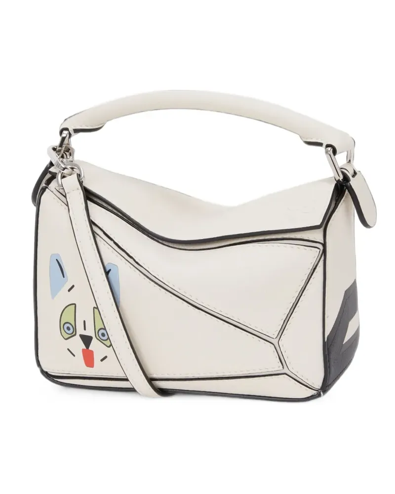 Loewe Mini Futurist Cat Puzzle Tote Bag - Nude Nude