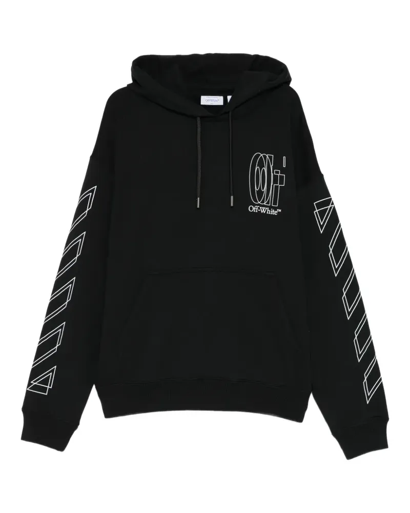 OFF-WHITE Outline Arrow Skate Hoodie - Schwarz Schwarz