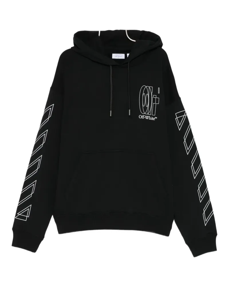 OFF-WHITE outline double arrow hoodie - Schwarz Schwarz
