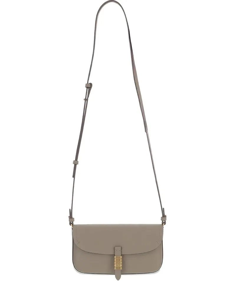 Pinko Schultertasche mit Klappverschluss - Nude Nude