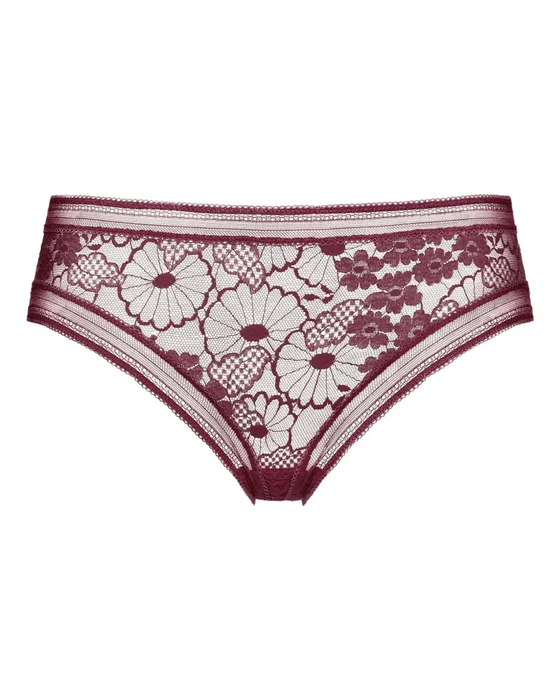 Eres Mielée Slip mit Blumenspitze - Violett Violett