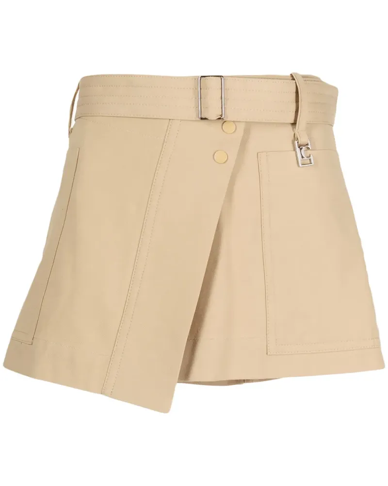 LOW CLASSIC Asymmetrischer Minirock - Braun Braun