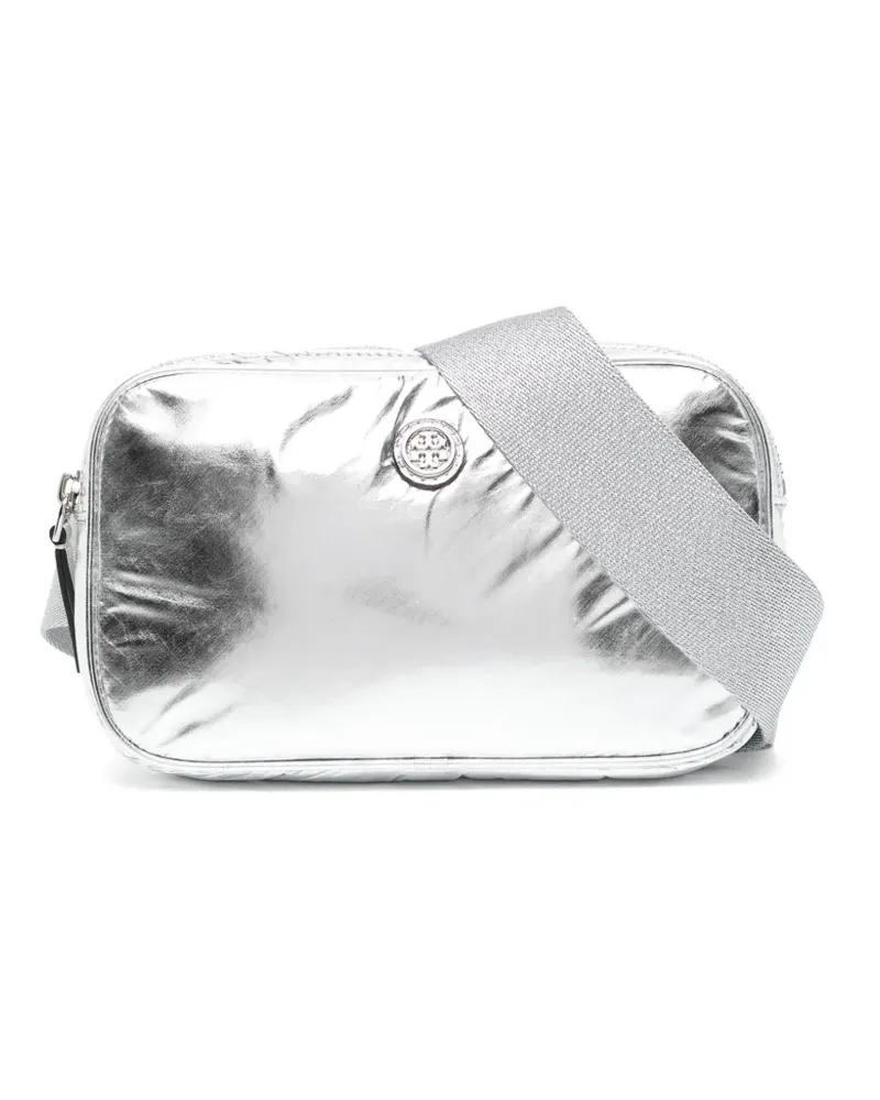 Tory Burch Virginia Gürteltasche im Metallic-Look - Grau Grau