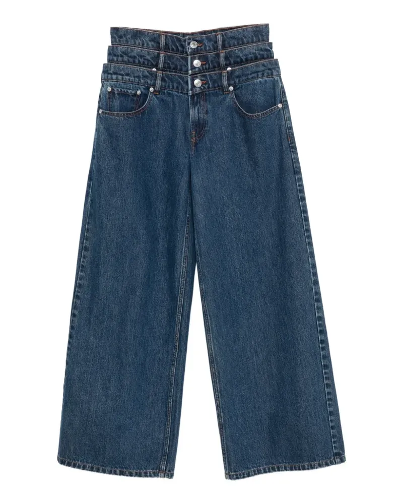Viktor & Rolf Jeans im Layering-Look - Blau Blau