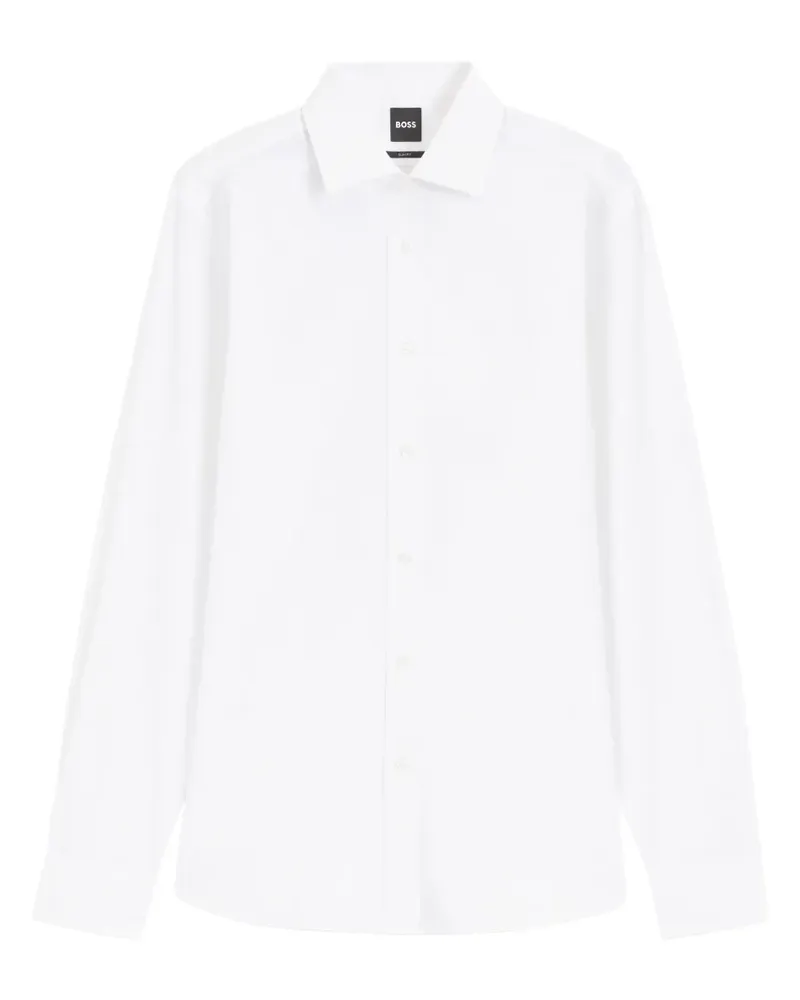 HUGO BOSS x David Beckham Joe Langarmshirt - Weiß Weiß