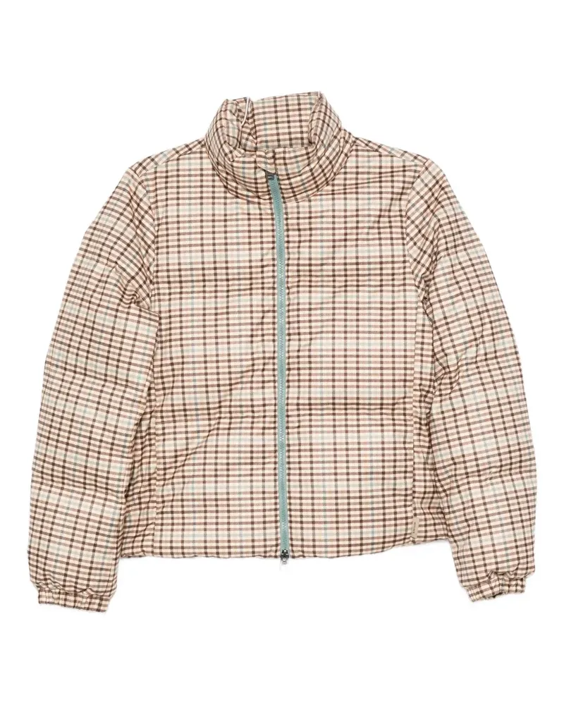 Woolrich checked zip-up jacket - Nude Nude